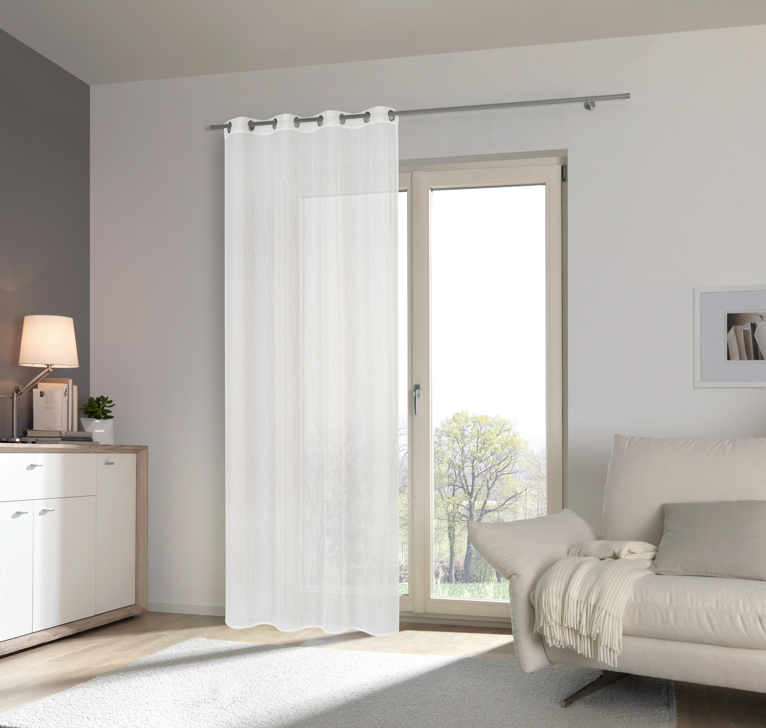 ÖSENSCHAL VALLE transparent 140/245 cm   - Naturfarben, Basics, Textil (140/245cm) - Esposa