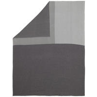 DEKORAČNÁ PRIKRÝVKA, bavlna, 130/170 cm - sivá/krémová, textil (130/170cm) - Novel