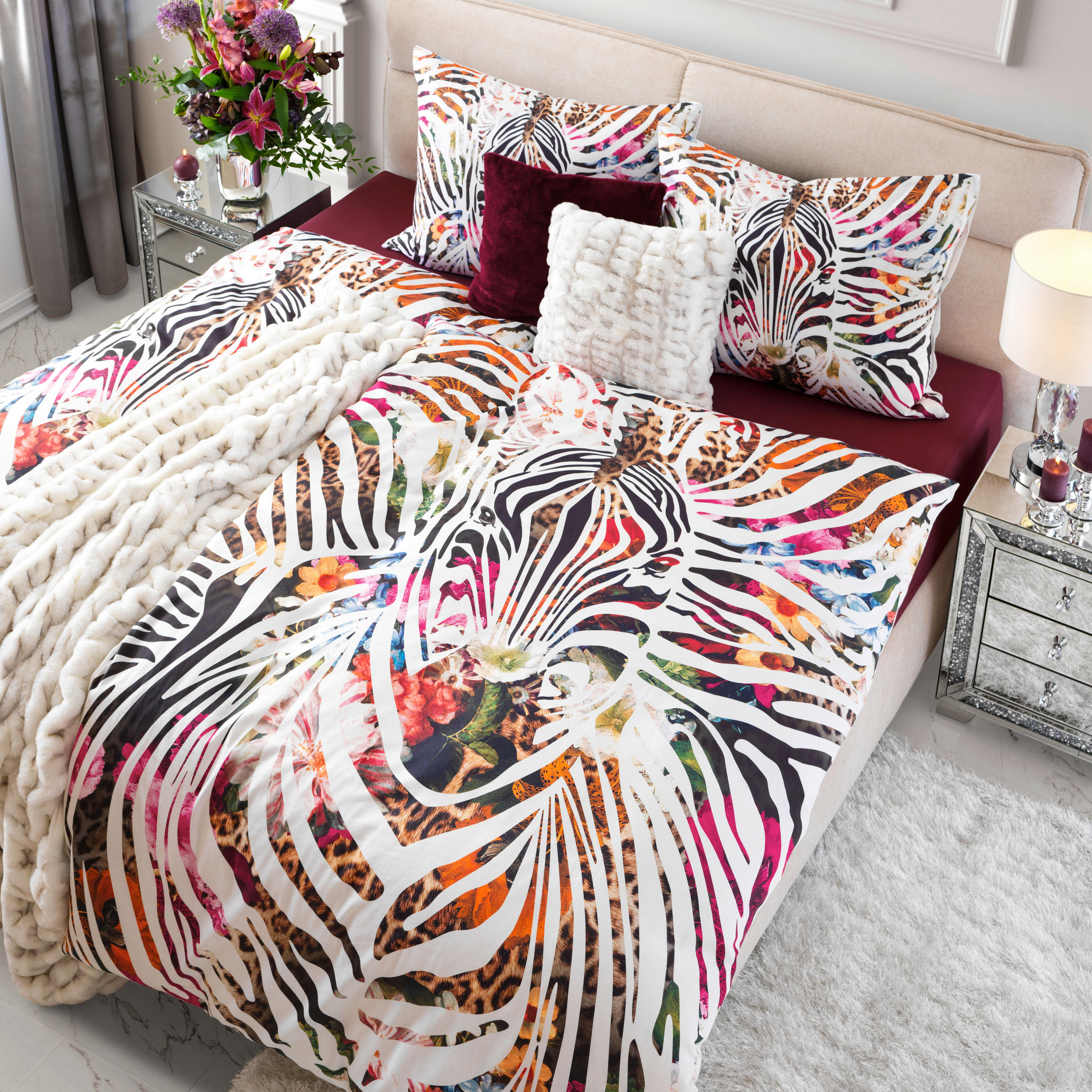 HUSĂ DE PERNĂ 48/48 cm    - argintiu, Design, textil (48/48cm) - Novel