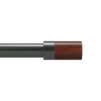 VORHANGSTANGE 380 cm  - Grau, KONVENTIONELL, Holz/Metall (380cm) - Umbra