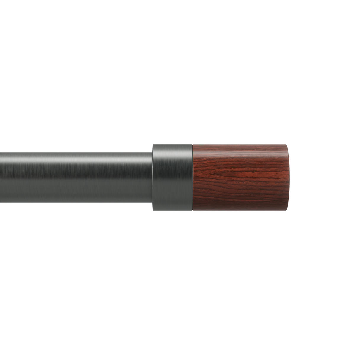 VORHANGSTANGE 380 cm  - Grau, KONVENTIONELL, Holz/Metall (380cm) - Umbra