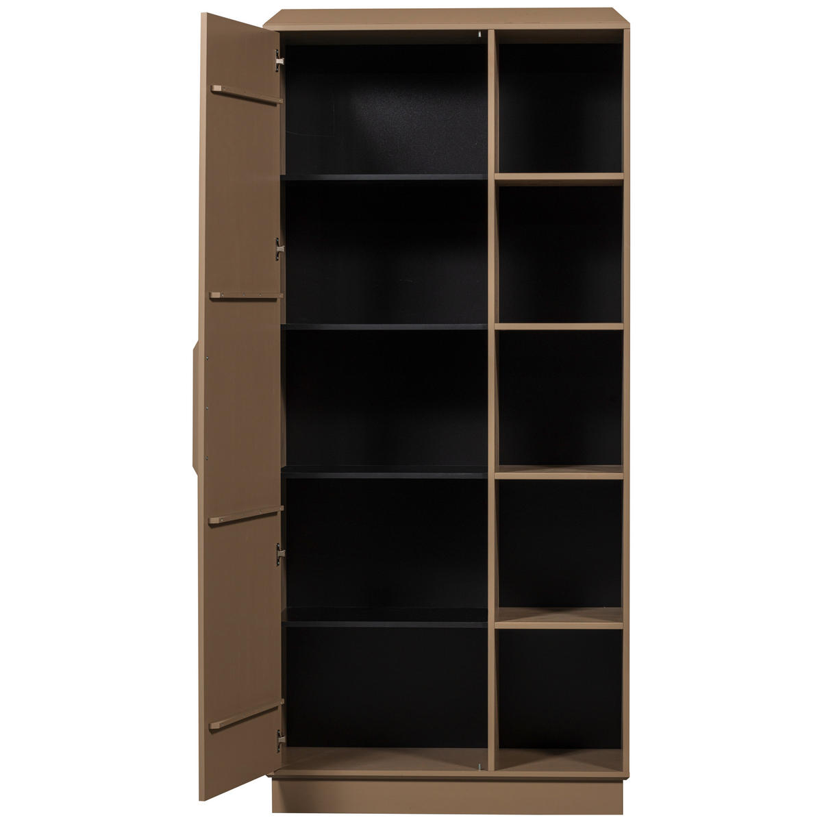 GARDEROBENSCHRANK Lowen  in 100/221/44 cm  - Schlammfarben, Design, Holz/Holzwerkstoff (100/221/44cm) - Livetastic