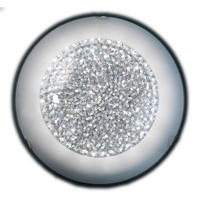LED-DECKENLEUCHTE 1011 BRILL 50/50/13 cm   - Klar/Chromfarben, Design, Glas/Metall (50/50/13cm)