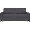 SCHLAFSOFA in Textil Dunkelgrau  - Dunkelgrau/Schwarz, Konventionell, Textil/Metall (187/84/97cm) - Welnova