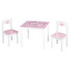 KINDERSITZGRUPPE KRONE  - Rosa/Weiß, Basics, Holz/Holzwerkstoff - Roba