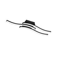 LED SVJETILJKA STROPNA  - crna, Trend, metal/plastika (56/7/12cm)