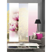 FLÄCHENVORHANG MAGNENE, 3-TLG. in Rosa blickdicht  - Rosa, Basics, Textil (3x60/245cm)