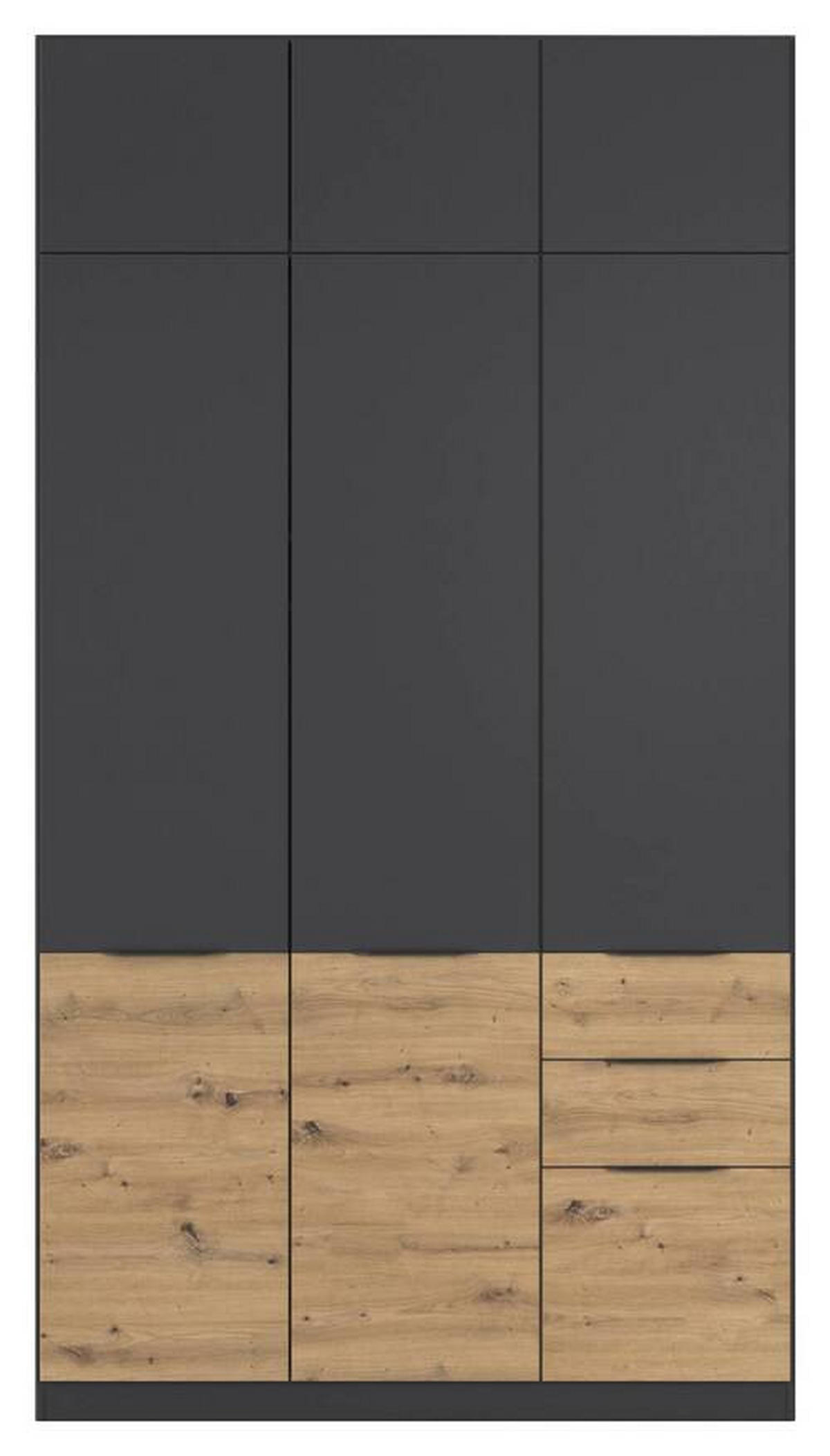 AUFSATZSCHRANK 136/39/54 cm  in  - Grau, KONVENTIONELL, Holzwerkstoff (136/39/54cm) - James Wood
