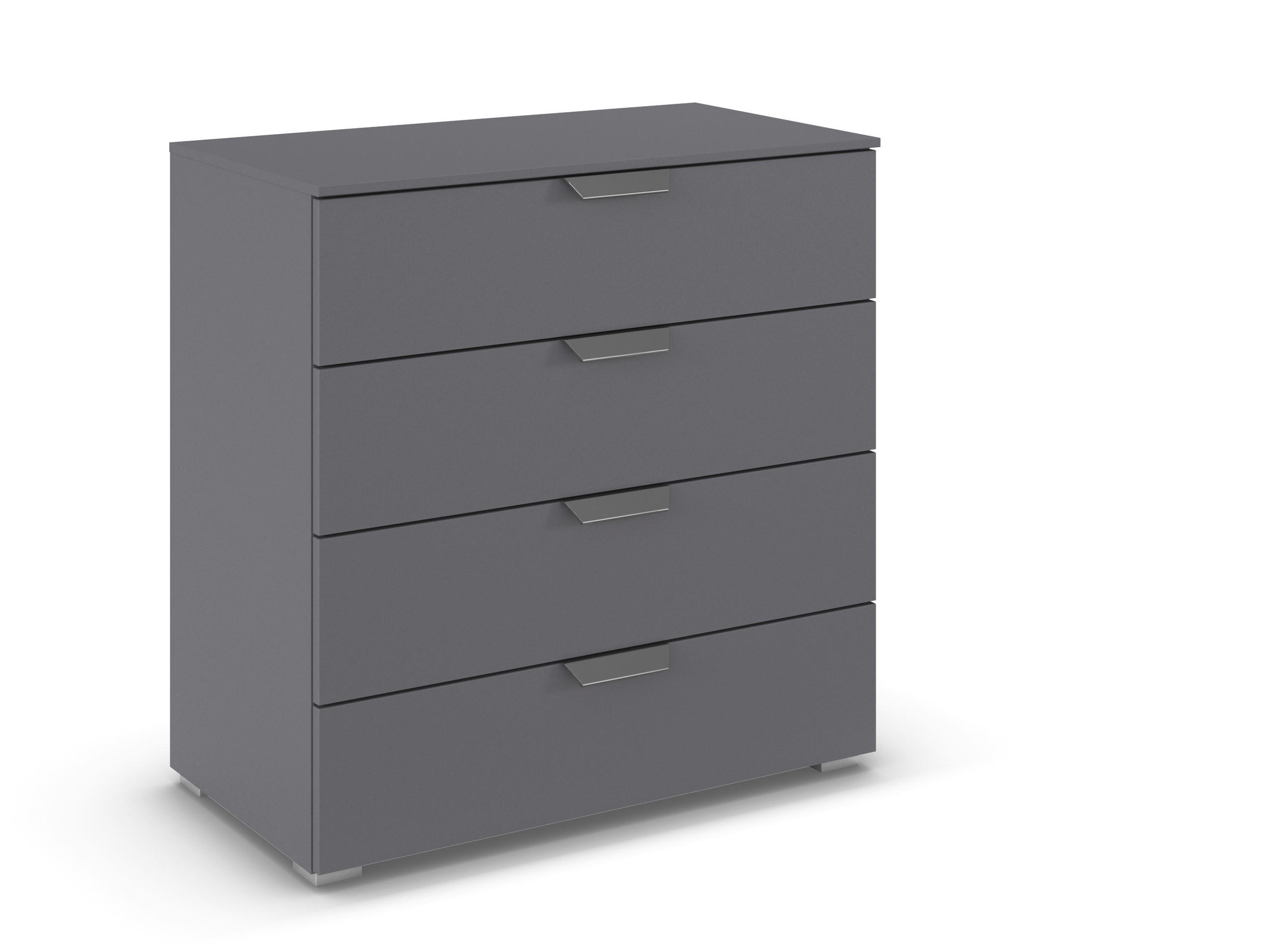 KOMMODE  in 80/81/42 cm  - Chromfarben/Dunkelgrau, Design, Holzwerkstoff/Metall (80/81/42cm) - Carryhome