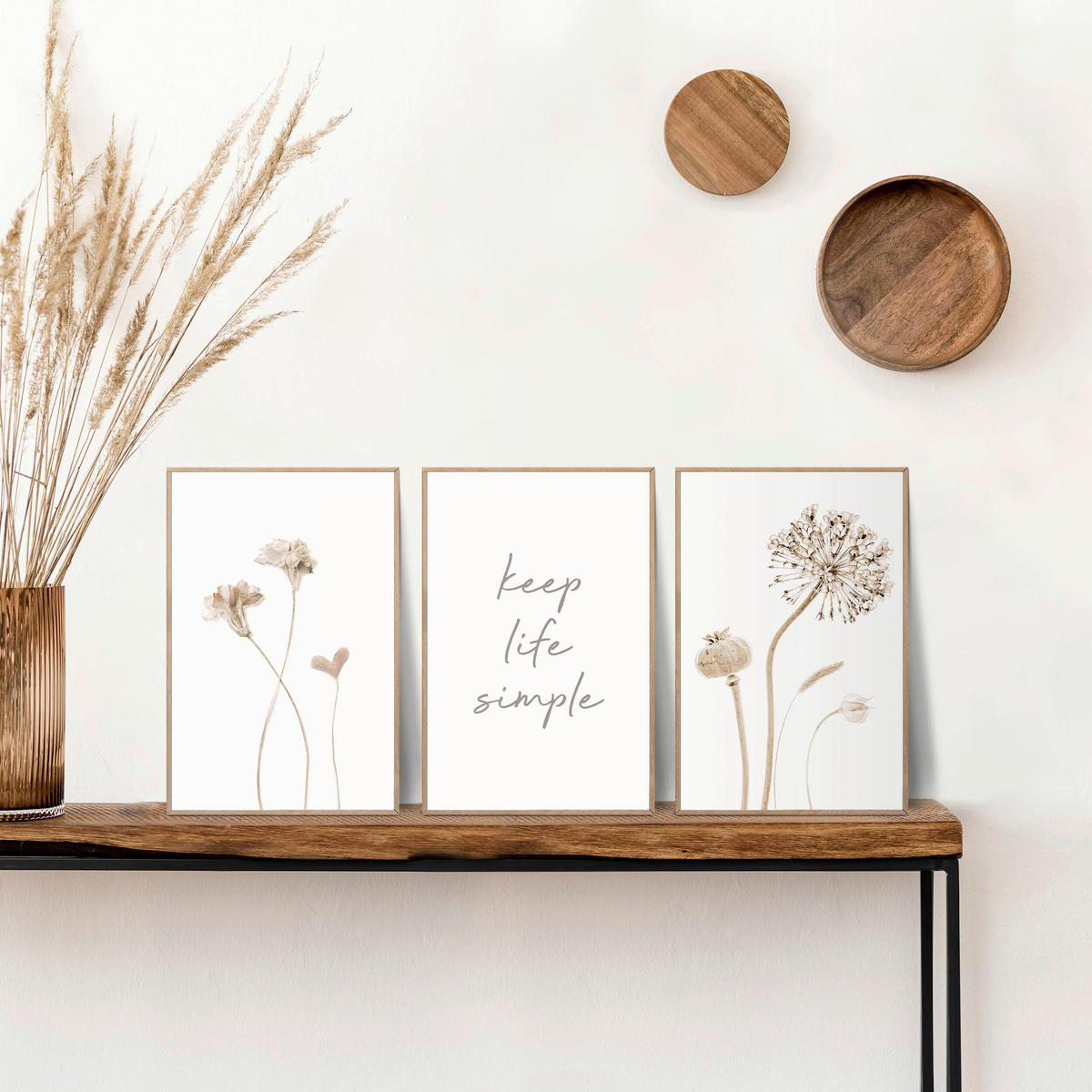 BILDERSET - Basics, Holz (60/30/2cm) - Reinders!