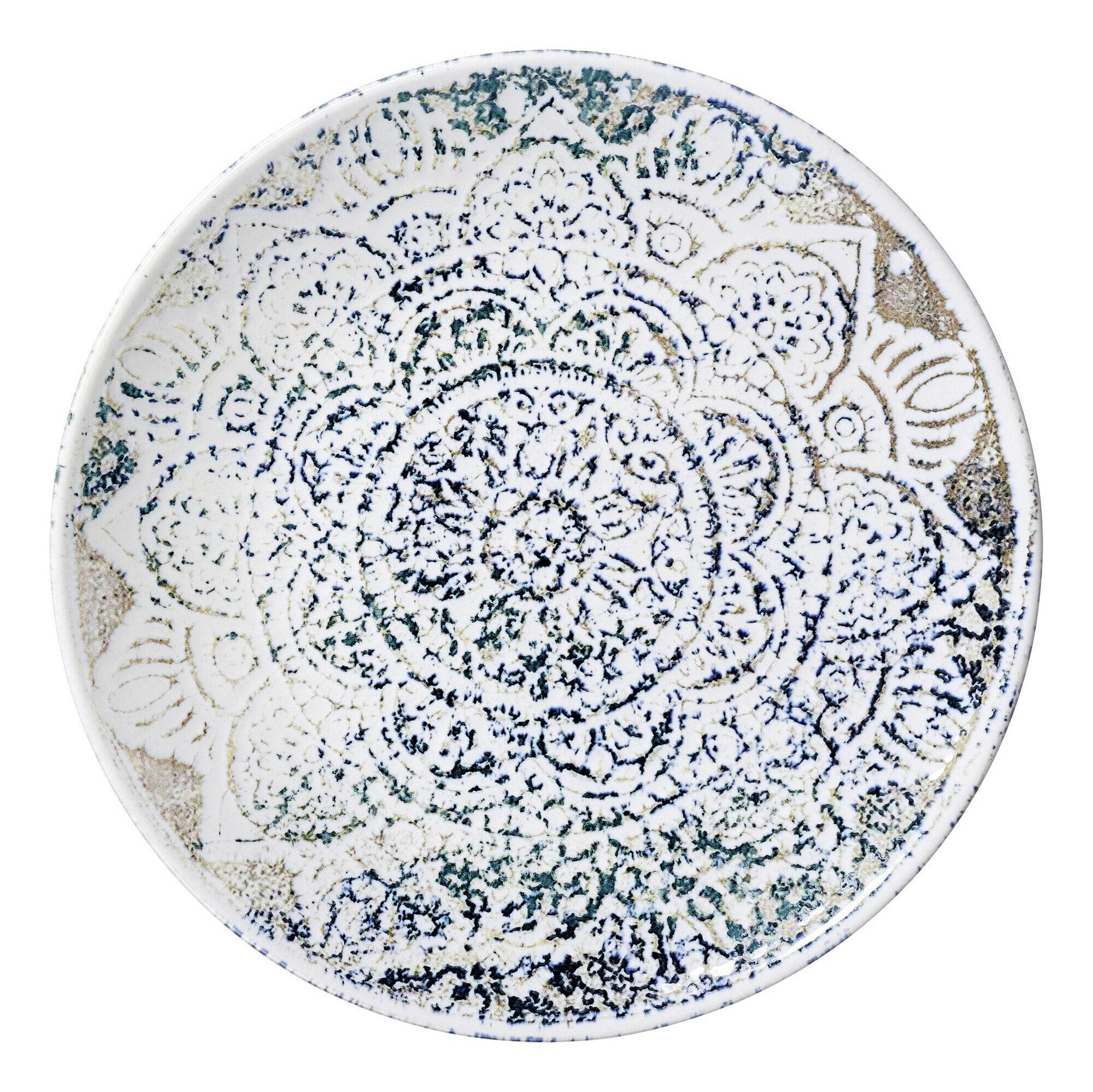 DEZERTNÍ TALÍŘEK kamenina keramika 21 cm - modrá/zelená, Lifestyle, keramika (21cm) - Ritzenhoff Breker