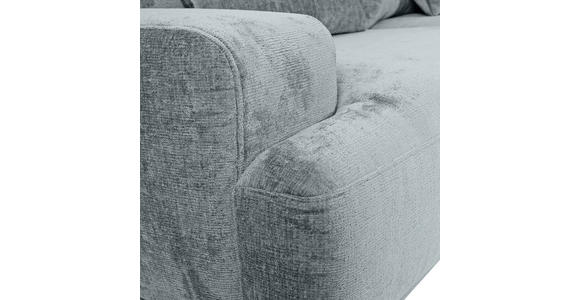 BIGSOFA Chenille Hellblau  - Schwarz/Hellblau, KONVENTIONELL, Kunststoff/Textil (282/73/115cm) - Carryhome