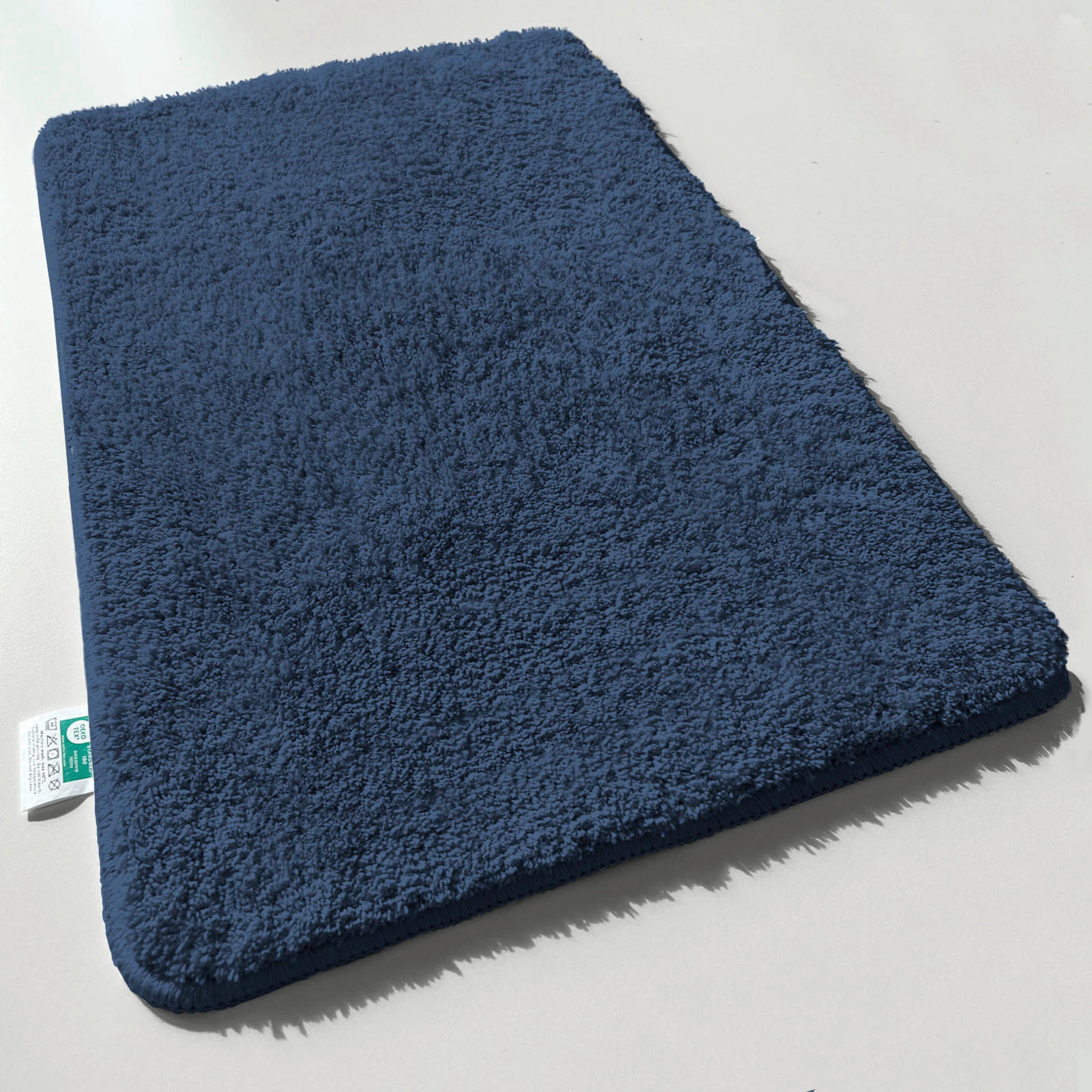 BADEMATTE SKY Dunkelblau 70/120 cm  - Dunkelblau, Basics, Kunststoff/Textil (70/120cm) - Floordirekt