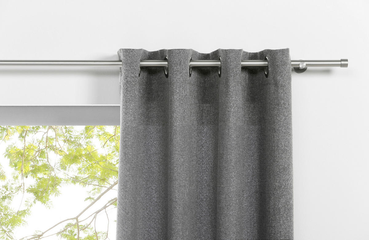 ÖSENSCHAL halbtransparent 135/245 cm   - Grau, Basics, Textil (135/245cm)