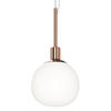 PENDELLAMPA Modern 15/30,5 cm  - vit/mässingsfärgad, Trend, metall/glas (15/30,5cm) - MAYTONI