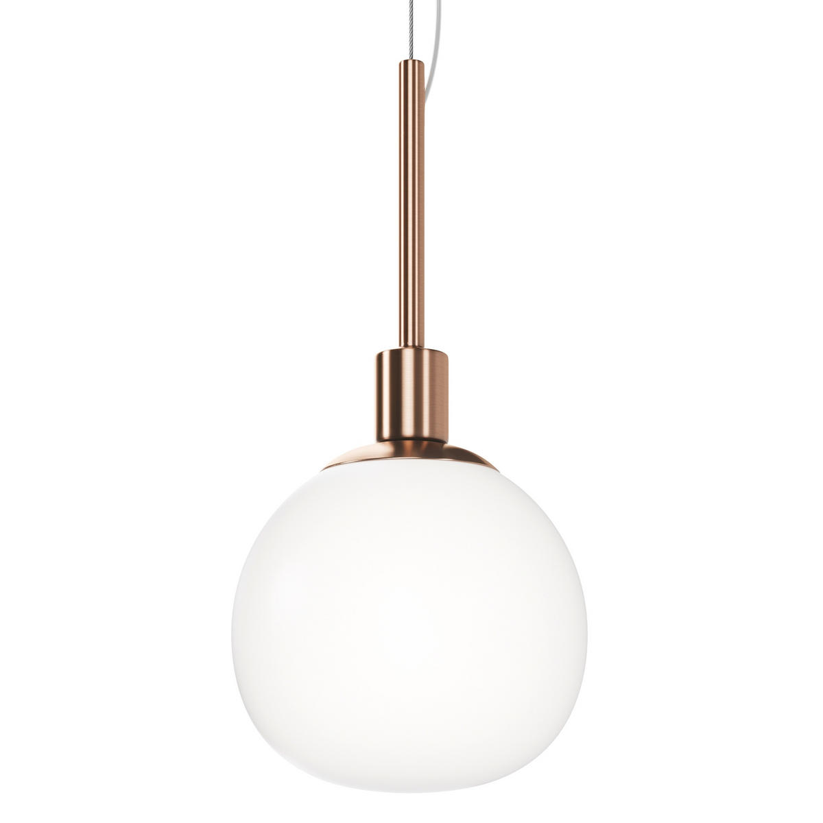 PENDELLAMPA Modern 15/30,5 cm  - vit/mässingsfärgad, Trend, metall/glas (15/30,5cm) - MAYTONI