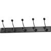 HAKENLEISTE  in Schwarz  - Schwarz, Basics, Keramik/Holzwerkstoff (65/13/7cm) - Xora
