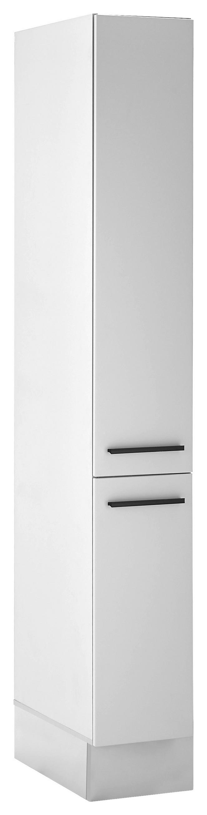 APOTHEKERSCHRANK 30/211/57 cm  in Weiß  - Schwarz/Weiß, Design, Holzwerkstoff/Kunststoff (30/211/57cm) - MID.YOU