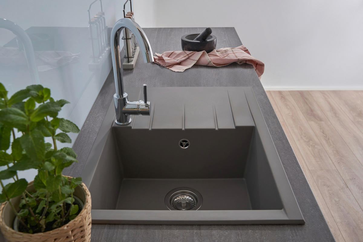 DISKHO 175000000183  - grå, Basics, glas/plast (62/21/50cm) - Respekta