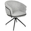 ARMLEHNSTUHL  in Eisen Bouclé  - Schwarz/Grau, Design, Textil/Metall (65/80.5/65cm) - Belluti