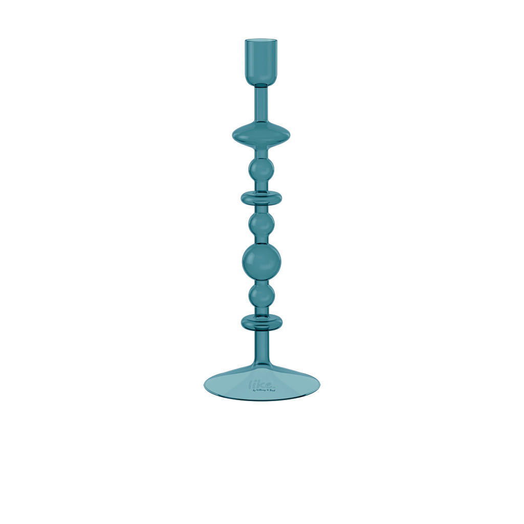 KERZENHALTER - Pastellblau, MODERN, Glas (9,0/9,0/27,0cm) - like.Villeroy & Boch