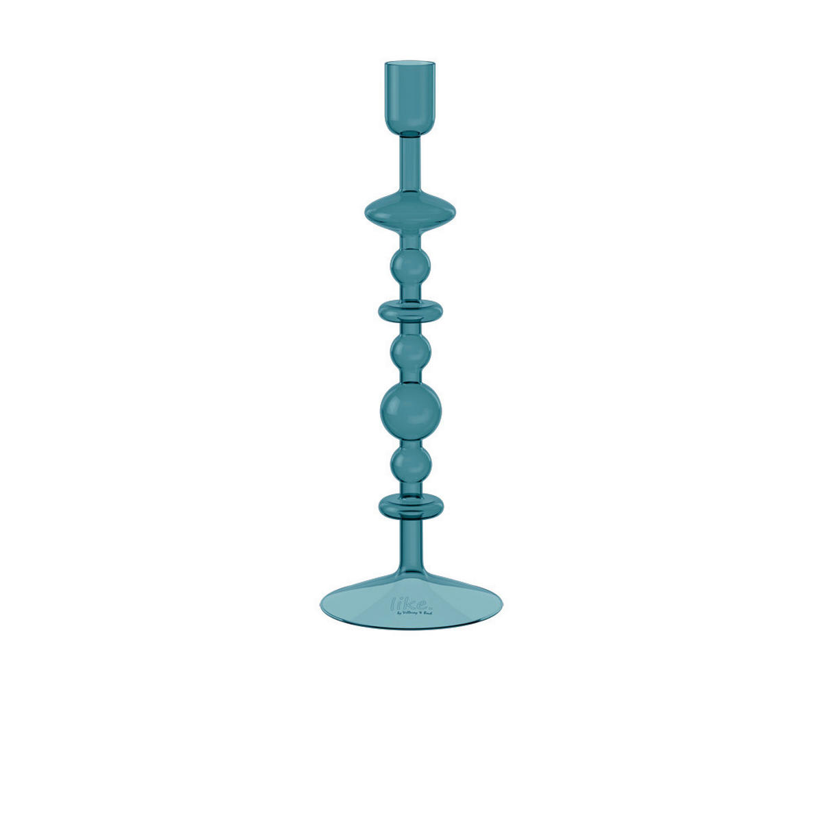 KERZENHALTER - Pastellblau, MODERN, Glas (9,0/9,0/27,0cm) - like.Villeroy & Boch