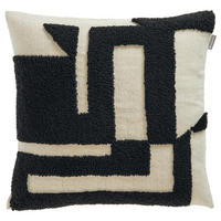 KISSENHÜLLE MR-Slow schwarz 45/45 cm  - Schwarz/Naturfarben, Design, Textil (45/45cm) - Musterring