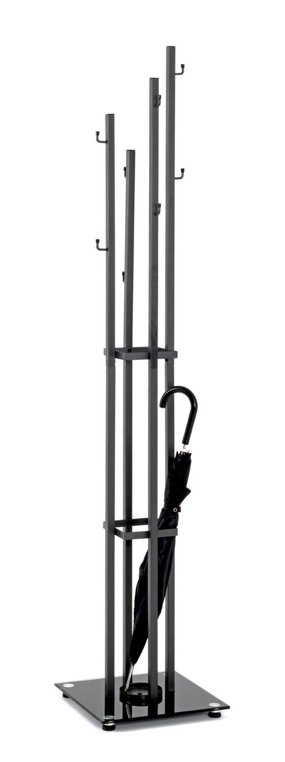STOJAN DO ŠATNY - antracitová, Moderní, kov (35/182/35cm) - Dieter Knoll