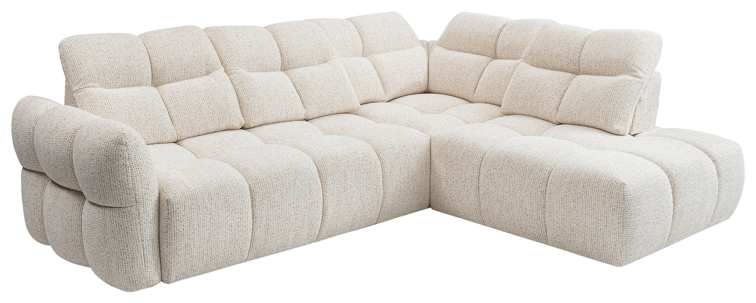 SOFFA i textil cremefärgad  - svart/cremefärgad, Design, textil/plast (277/255cm) - Stylife