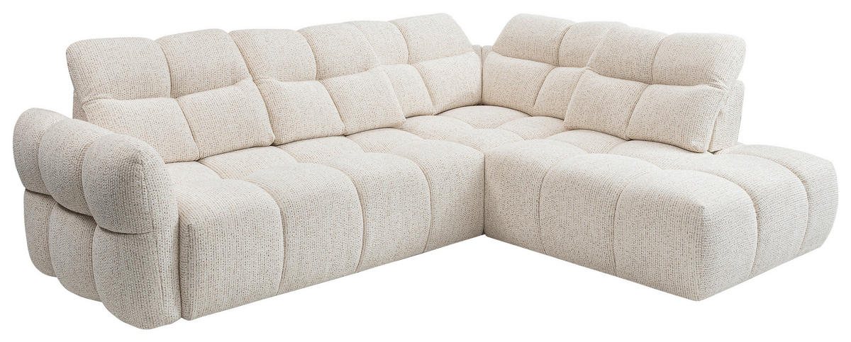 SOFFA i textil cremefärgad  - svart/cremefärgad, Design, textil/plast (277/255cm) - Stylife