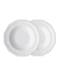 SUPPENTELLERSET Weiß 2-teilig Porzellan Maria - Weiss  - Weiß, KONVENTIONELL, Keramik (24,5/23,5/5,3cm) - Rosenthal