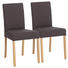 STUHL-SET in Holz, Textil Braun, Buchefarben, Grau - Buchefarben/Braun, KONVENTIONELL, Holz/Textil (45/89/51cm) - Cantus STUHL-SET in Holz, Textil Braun, Buchefarben, Grau - Buchefarben/Braun, KONVENTIONELL, Holz/Textil (45/89/51cm) - Cantus