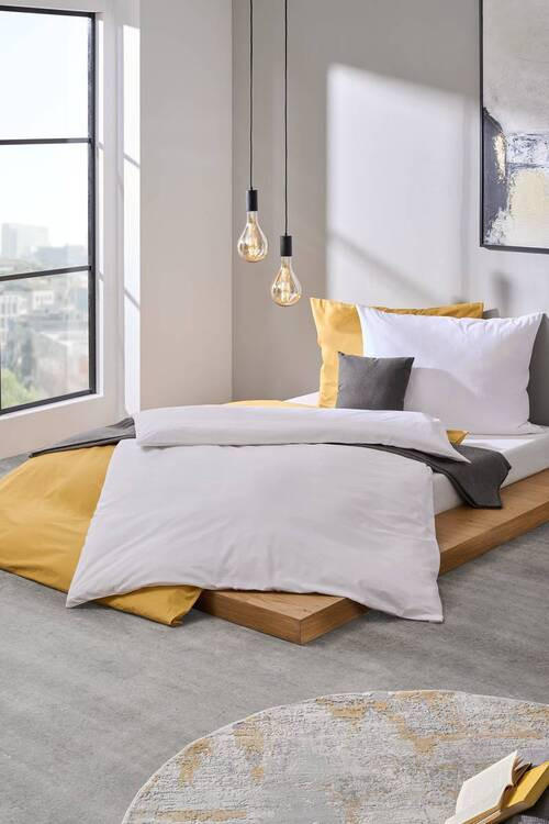 POVLEČENÍ, perkál, žlutá, 140/200 cm - žlutá, Basics, textil (140/200cm) - Bio:Vio