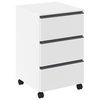ROLLCONTAINER Grau, Weiß  - Weiß/Grau, Trend, Holzwerkstoff/Kunststoff (40/65/42cm) - Xora