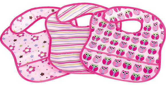 LÄTZCHEN 3-teilig - Rosa, Basics, Textil (28/39cm) - My Baby Lou