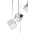 HÄNGELEUCHTE Louisville 40/150 cm   - Klar/Chromfarben, Design, Glas/Metall (40/150cm) - Dieter Knoll