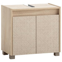 WASCHBECKENUNTERSCHRANK 56,9/54,6/33 cm  - Eichefarben/Beige, MODERN, Holzwerkstoff/Kunststoff (56,9/54,6/33cm) - MID.YOU