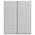 SCHWEBETÜRENSCHRANK 201/223/68 cm 2-türig Grau  - Alufarben/Grau, KONVENTIONELL, Holzwerkstoff/Metall (201/223/68cm) - Novel