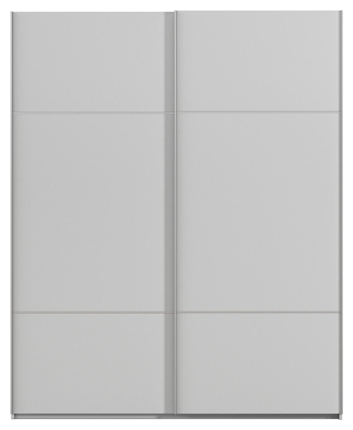 SCHWEBETÜRENSCHRANK  in Grau  - Alufarben/Grau, KONVENTIONELL, Holzwerkstoff/Metall (201/223/68cm) - Novel
