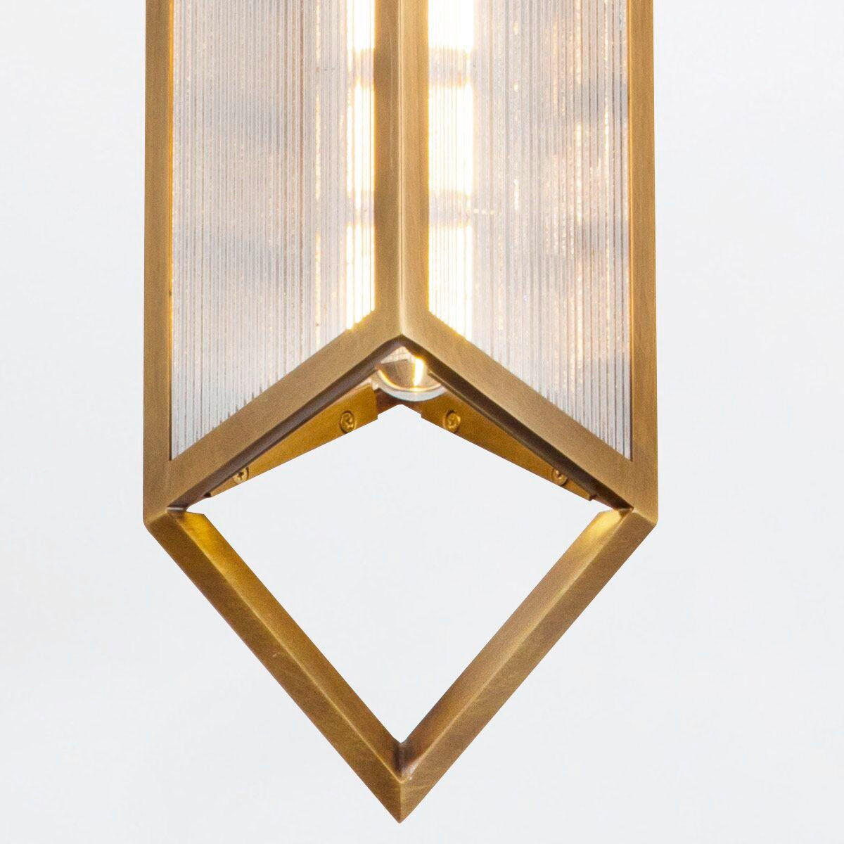 LED-HÄNGELEUCHTE 13,1/49,3 cm    - Messingfarben, KONVENTIONELL, Glas/Metall (13,1/49,3cm) - Elstead Lighting