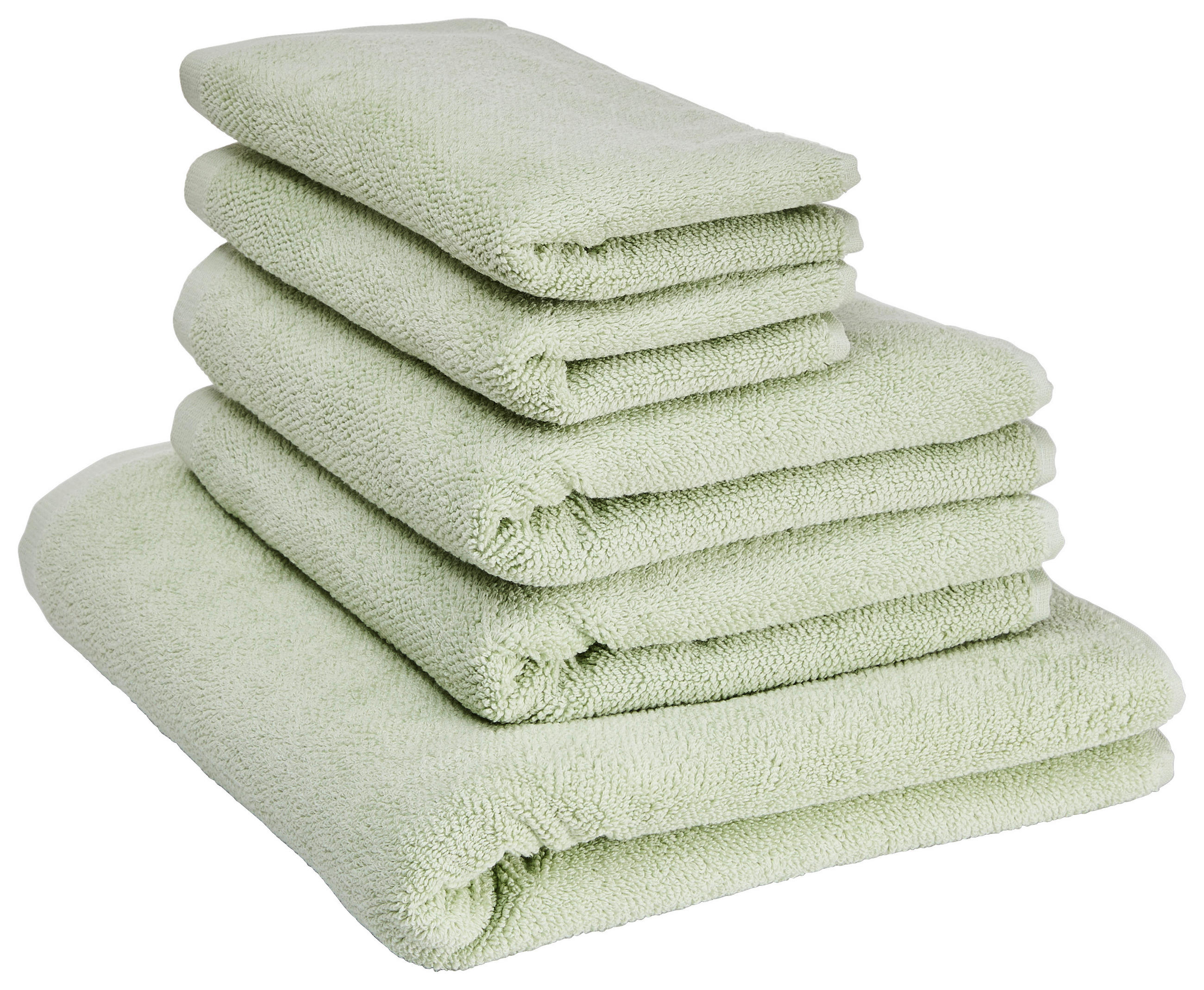 FROTTIERSET Hellgrün 5-teilig  - Hellgrün, Basics, Textil - Marc O'Polo
