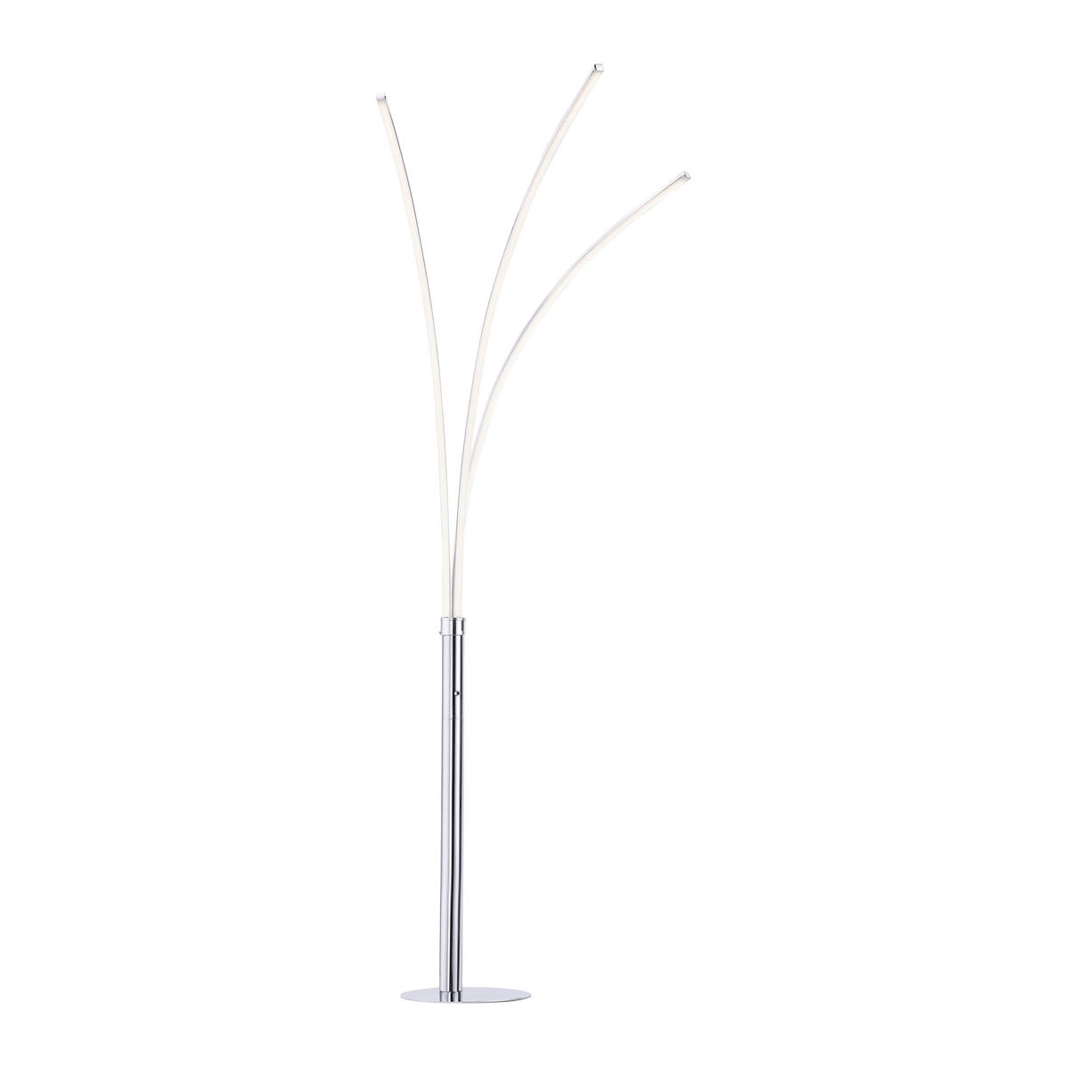 LED ÁLLÓLÁMPA - ezüst, Design, műanyag/fém (80/58/215cm)