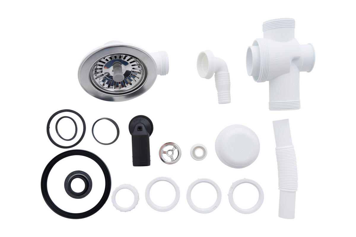 SPÜLE 1712DENVER86X50W  - Weiß, Trend, Glas/Kunststoff (86/20/50cm) - Respekta