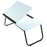 MASĂ PENTRU LAPTOP in lemn, metal 55/23/32 cm  - alb/negru, Basics, lemn/metal (55/23/32cm) - Carryhome