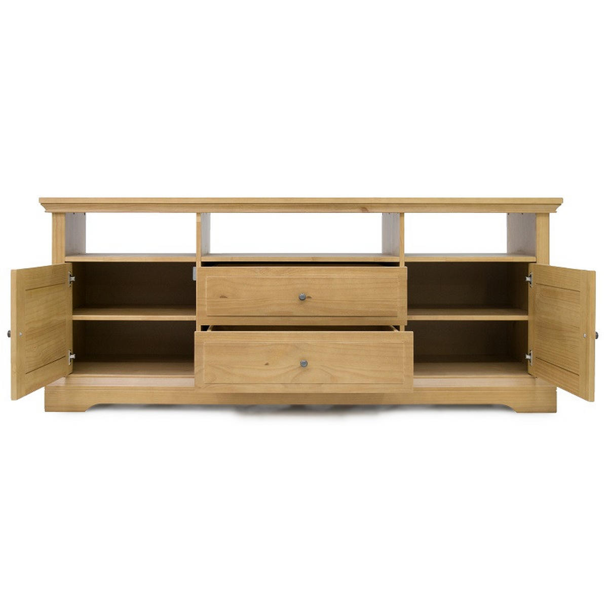LOWBOARD 170/70/45 cm  - Eichefarben/Silberfarben, KONVENTIONELL, Holz/Holzwerkstoff (170/70/45cm) - Livetastic