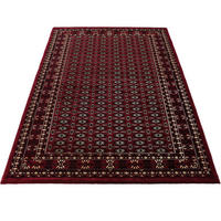 VÄVD MATTA 240/340 cm Marrakesh  - mörkröd, Klassisk, textil (240/340cm) - Novel