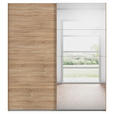 SCHWEBETÜRENSCHRANK  in Sonoma Eiche  - Sonoma Eiche, Design, Glas/Holzwerkstoff (201/223/68cm) - Novel