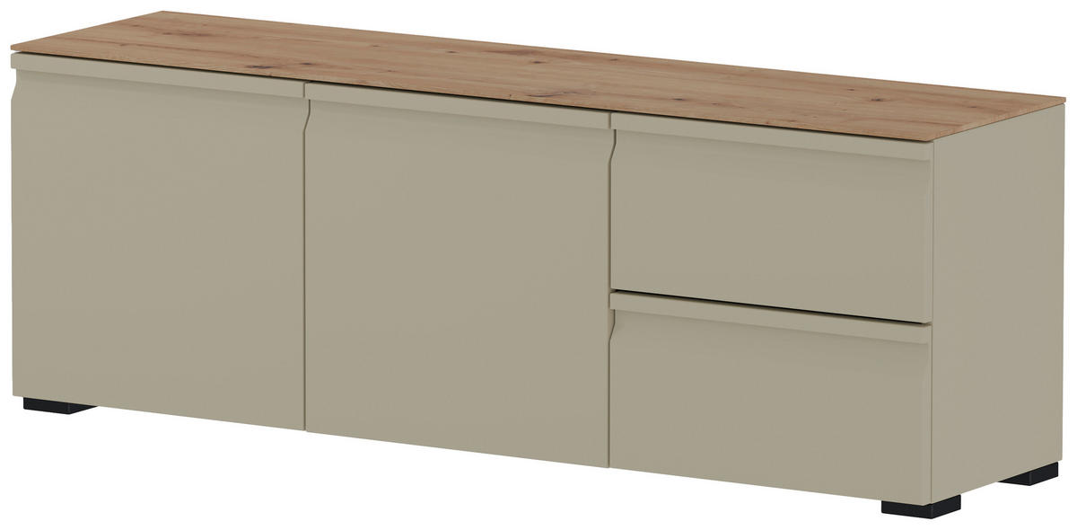 KLUPA ZA PREDSOBLJE  boje pijeska, boje hrasta  drvni materijal  - boje hrasta/boje pijeska, Design, drvni materijal/plastika (139/49/36cm) - Dieter Knoll