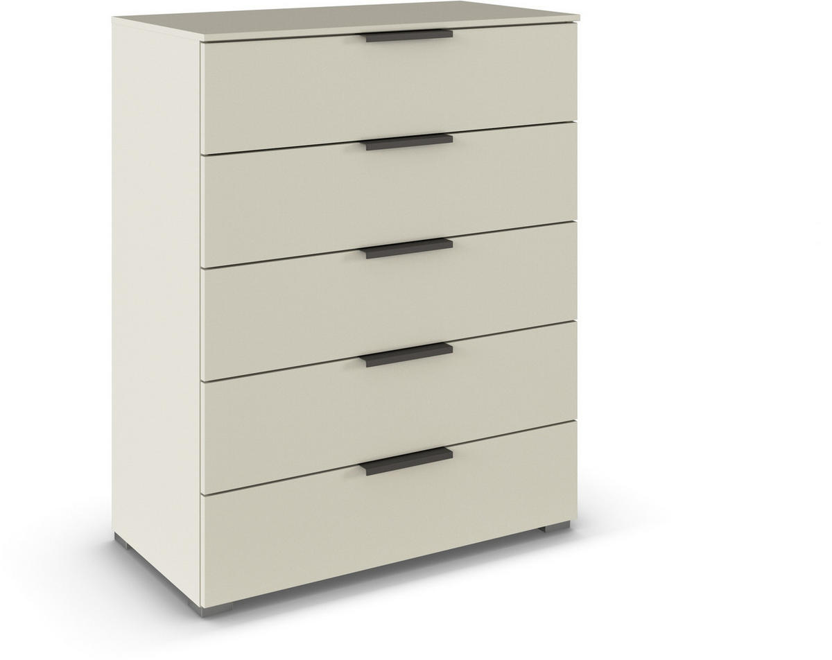 KOMMODE  in 80/100/42 cm  - Champagner/Graphitfarben, Trend, Holzwerkstoff/Metall (80/100/42cm) - Novel