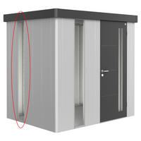 FENSTERLICHTPANEEL Metall, Kunststoff, Glas  - Silberfarben, Design, Glas/Kunststoff (32/207/3,3cm) - Biohort